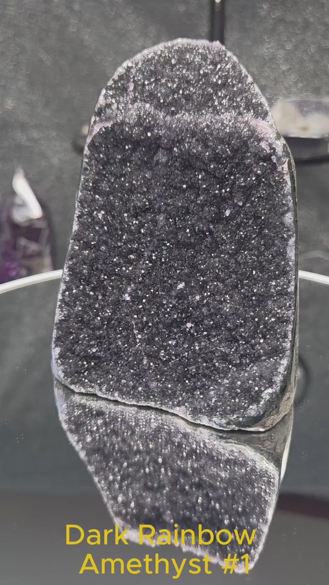 Uruguay Dark Rainbow Amethyst Mini Cathedral #1