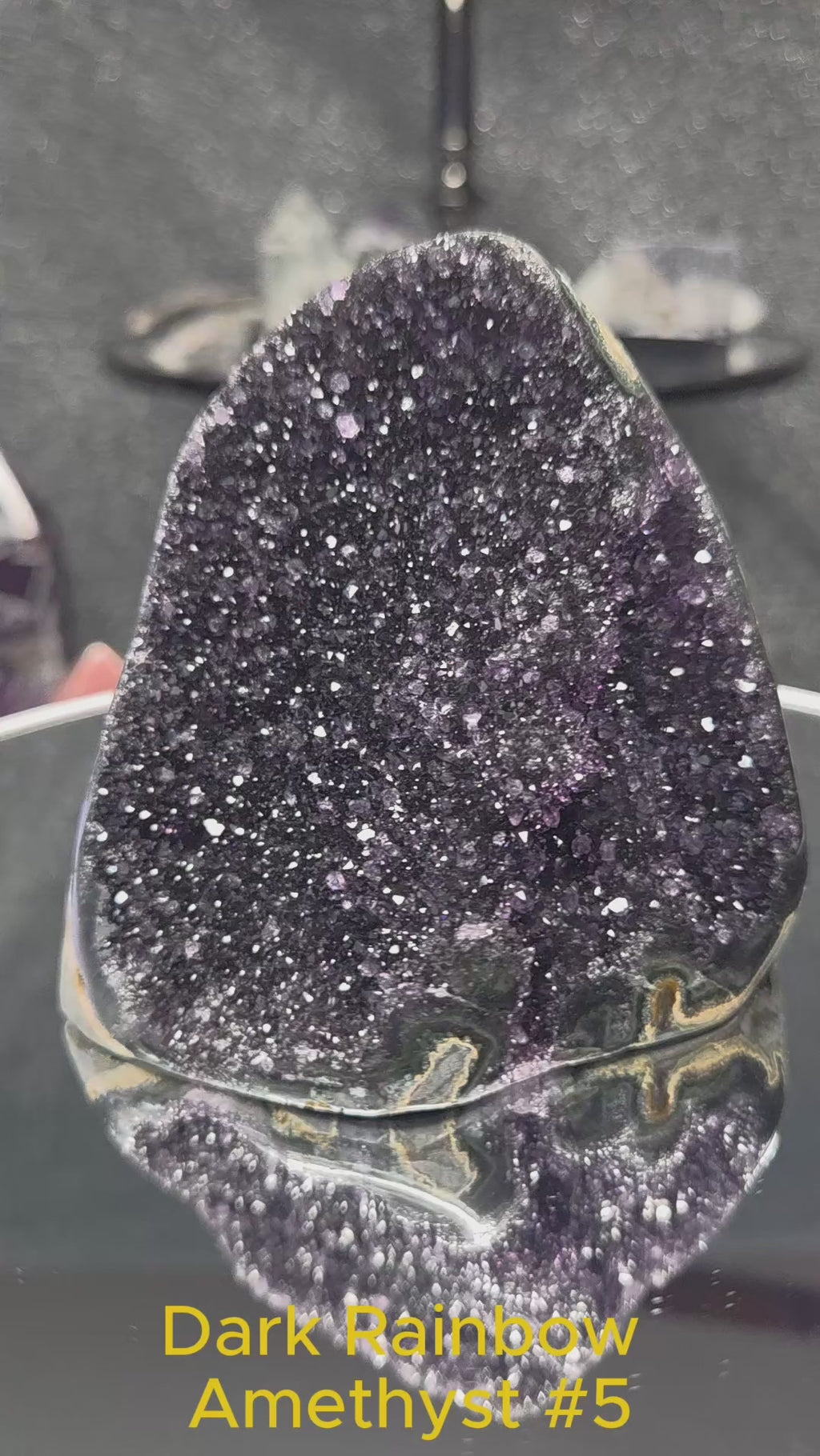 Uruguay Dark Rainbow Amethyst Mini Cathedral #5