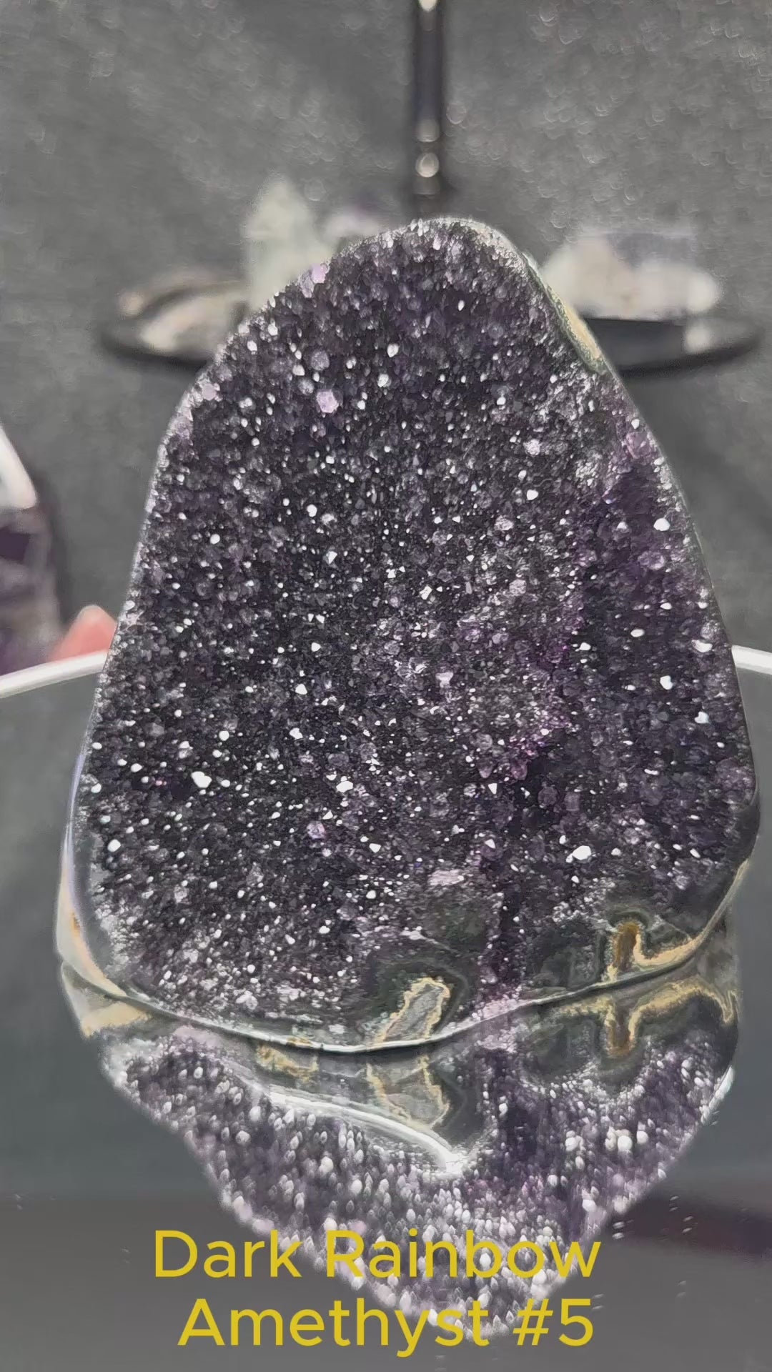 Uruguay Dark Rainbow Amethyst Mini Cathedral #5