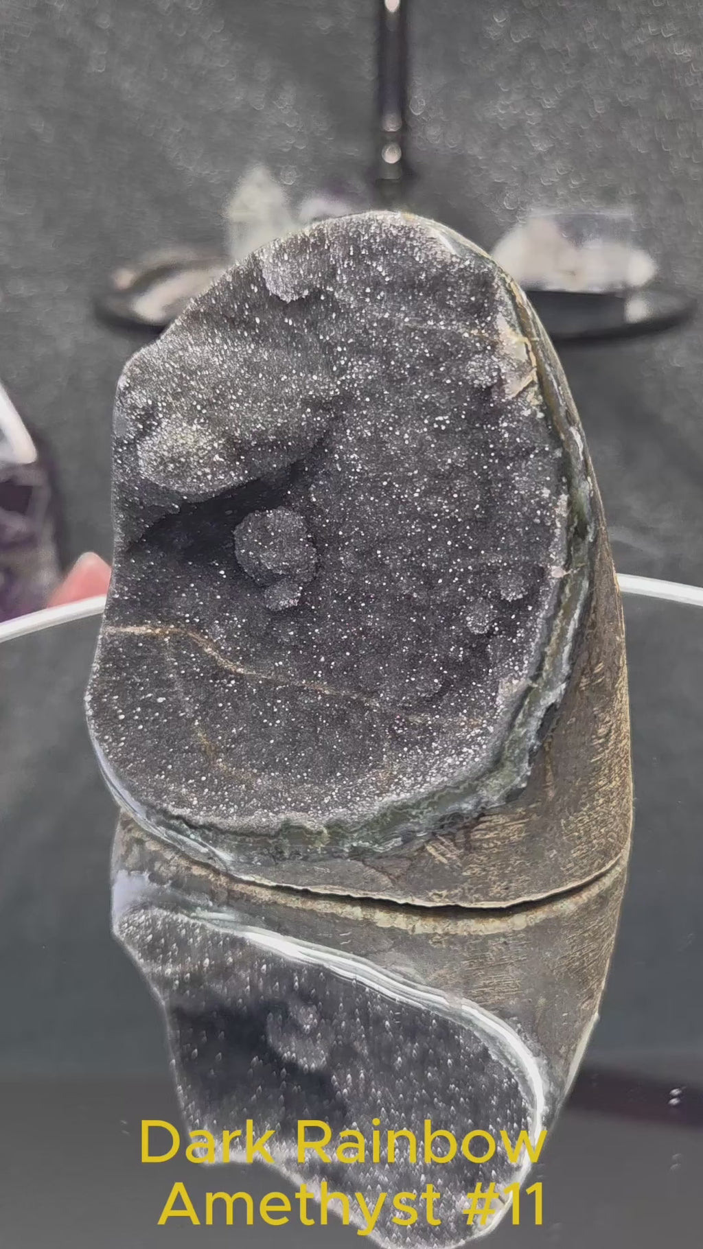 Uruguay Dark Rainbow Amethyst Mini Cathedral #11