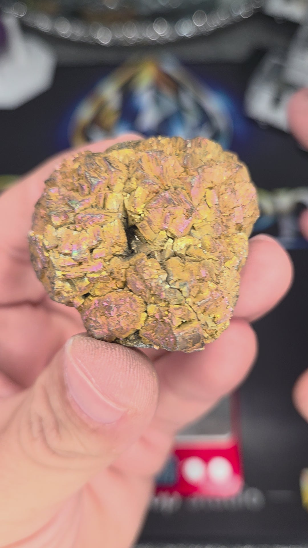 Natural Rainbow Iridescent Pyrite #011