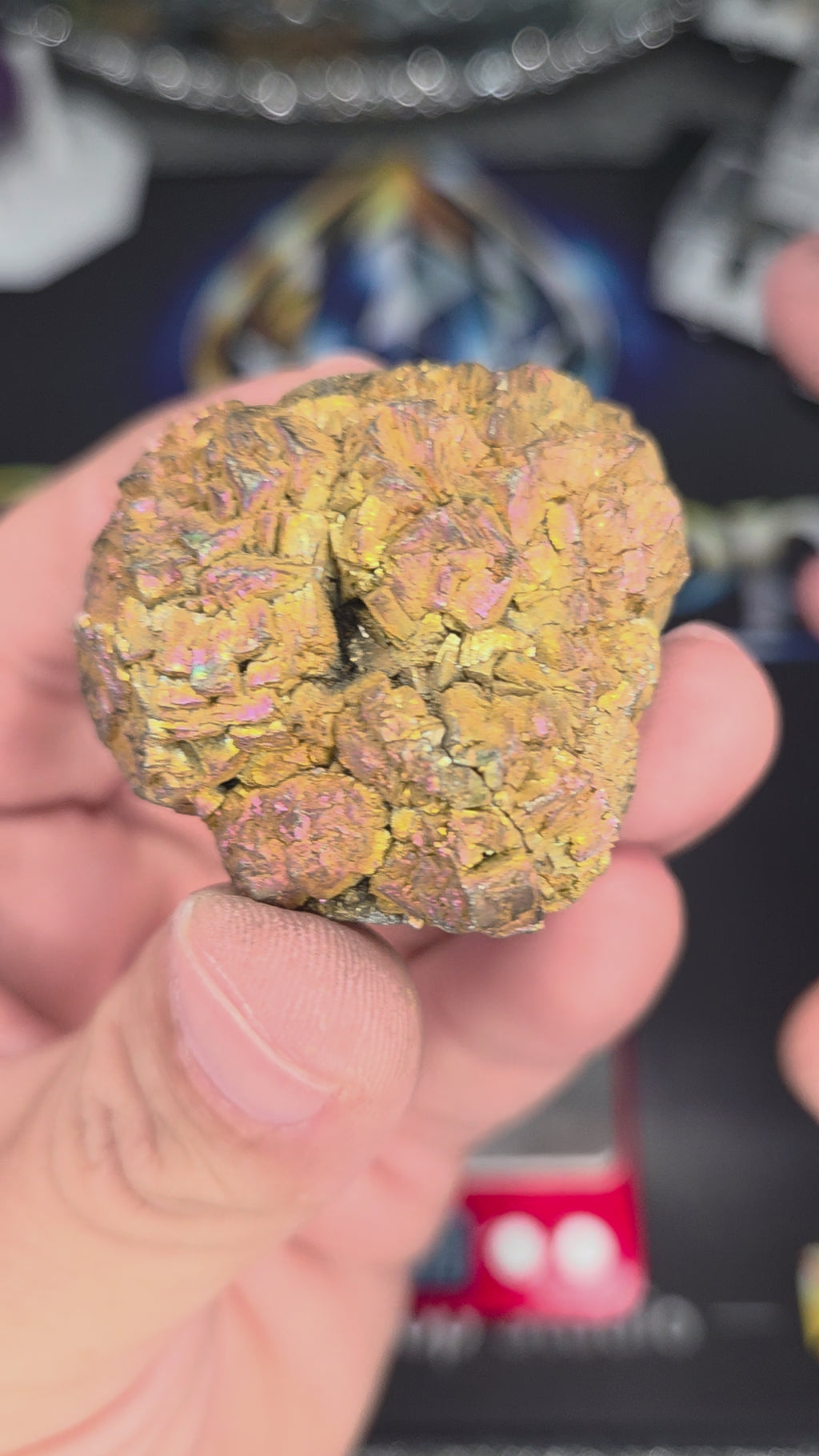 Natural Rainbow Iridescent Pyrite #007
