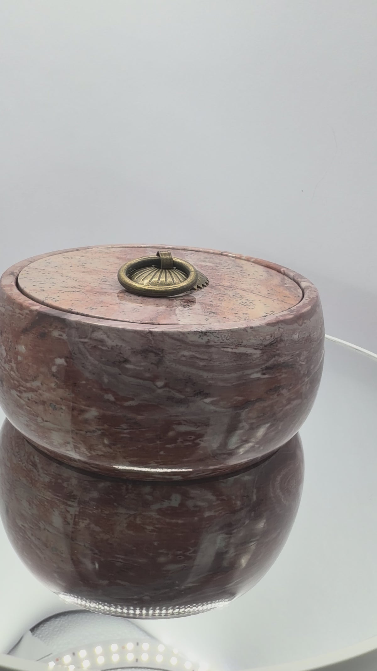 Picture Jasper Bowl with lid #2