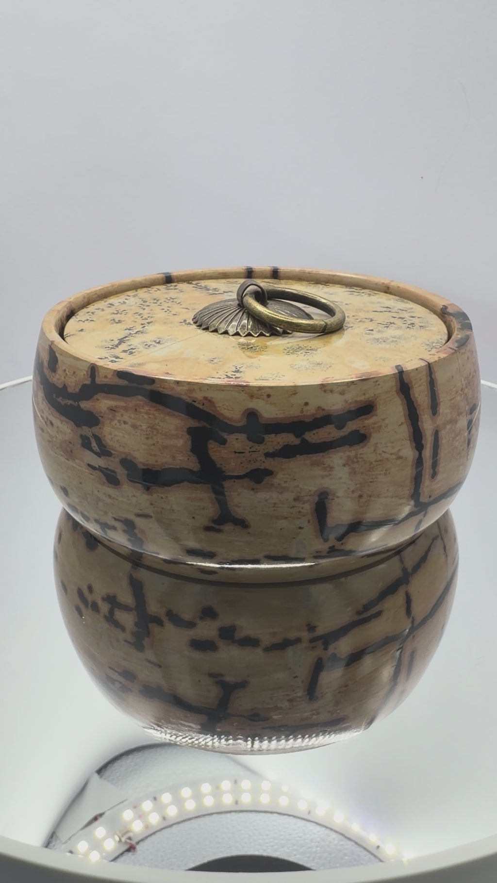 Picture Jasper Bowl with lid #6