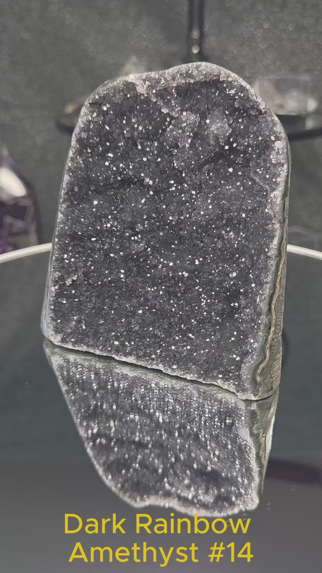 Uruguay Dark Rainbow Amethyst Mini Cathedral #14