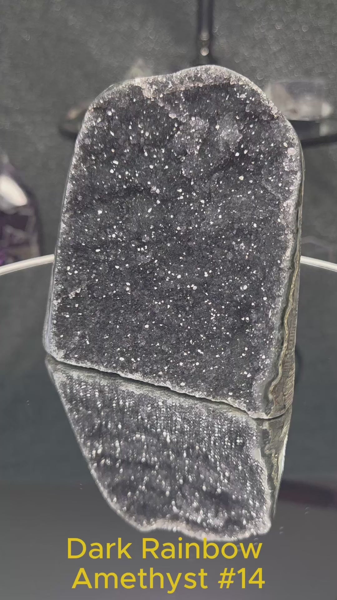 Uruguay Dark Rainbow Amethyst Mini Cathedral #14