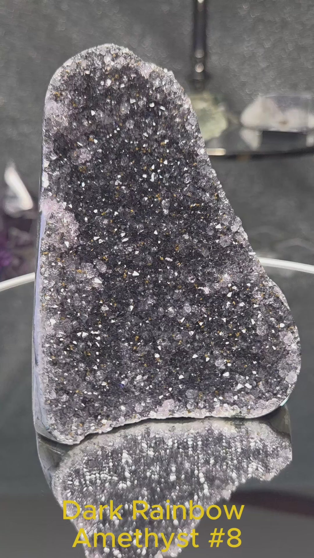 Uruguay Dark Rainbow Amethyst Mini Cathedral #8